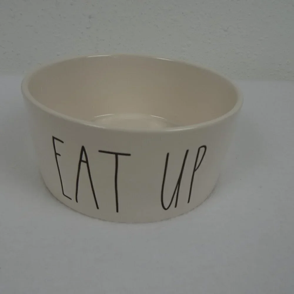 Rae Dunn EAT UP 6” Dog Cat Pet Food Water Bowl Artisan Collection by Magenta